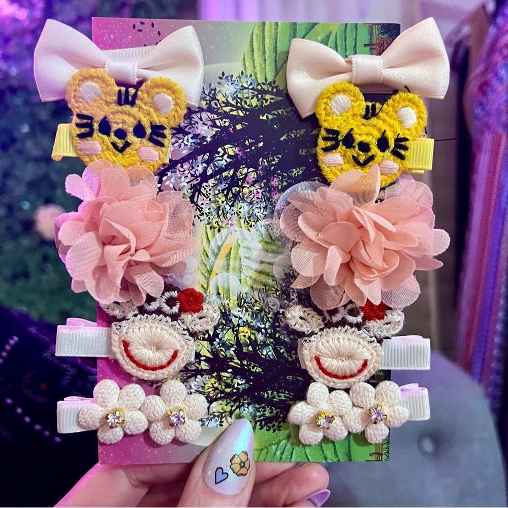 🐯🌼✨ Kawaii Mixed Set of Decorative Ribbon Bows for Hair Shoes Bag Belt Loops